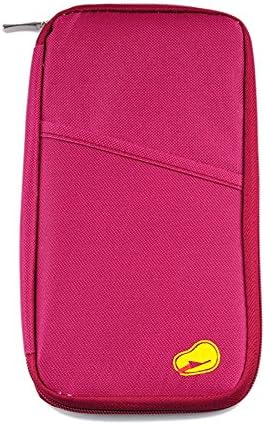 Travel Wallets, Passport Wallet,Passport Holder With Hand Strap, Stylish Credit Card Wallet For Men &amp; Women, Trip Document Organizer (PINK)