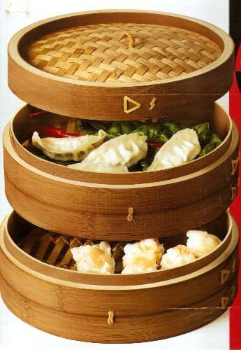 10 Inch Multi-Layer Bamboo Steamer by Asian Fusion