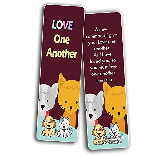 Encouraging Bible Verses Bookmarks for Kids (12-Pack) - Animal Series 2 - Perfect Way to Help Kids Learn New Scriptures - Thumbnail 2