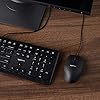 Amazon Basics 3-Button USB Optical Mouse Black