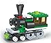 Toy Train Building Set - 68 pcs building blocks steam engine locomotive railway train set comes with a 2 windows cabin, a great full time fun - a must gift for all 6+ children