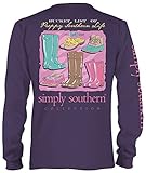 Simply Southern Long Sleeve T-Shirt - Bucket List - Concord (Large)