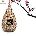 SunGrow Grass Finch Nest, Canary, Chikadee Houses for Outdoor Hanging, Air Plant & Orchid Pot, Bunny & Chicken Treat Dispenser, Fake Hornet Nest to Chase Honeybees