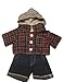 Skater Hoodie with Denim Pants Teddy Bear Outfit (16