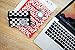 Rough Enough Canvas Big Travel Men Women Wallet Credit Card Holder Coin Purse Pouch Case Organizer with Zipper and Checkerboard Checker Pattern Black White for Outdoor Sport School Boys Girls