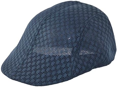 JKO Men's Mesh Duckbill Ivy Cap Hat Navy Blue