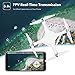 UPair Two Drone with 4K UHD Camera 3-Eye Lens, 5.8G RC WiFi Quadcopter FPV Transmission with 3-Axis Stabilization Gimbal, GPS/Optical Flow Positioning System, Flight Route Planning, One Key Return