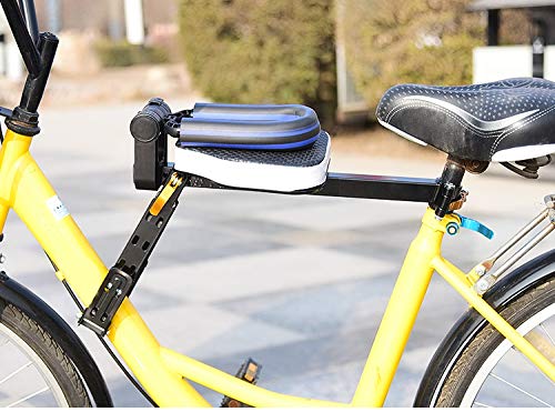 Together-life Child Bike Seats Front Mount Kids Bike Safety Seat with Armrest and Pedal Bicycle Front Seat Saddle Cushion - Thumbnail 7