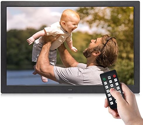 Digital Picture Frame, YENOCK 15.4 Inch 1280 x 800 High Resolution Photo/Music/HD Video Player/Calendar/Alarm Auto On/Off Advertising Player With Remote Control