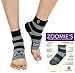 Zoomie's Plantar Fasciitis Socks - Heel, Arch, Achilles Tendon and Ankle Support - Foot Compression Sleeves - 1 Pair (Black-Gray Stripes, Medium)