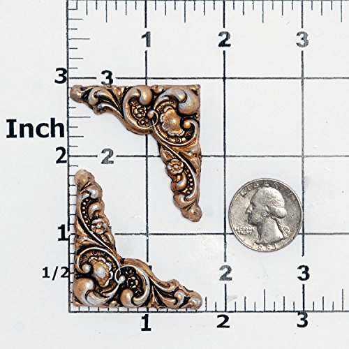 Victorian Corner Scroll Work Silicone Mold Food Safe Fondant, Chocolate, Candy, Resin, Polymer Clay, Craft, Jewelry Food Mold.