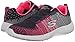 Skechers Sport Women's Burst Ellipse Fashion Sneaker,Charcoal/Pink,8.5 M US