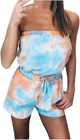 strapless shorts playsuit