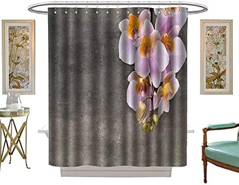 Amazon シャワーカーテン 防カビ グリーンとイエローの星の背景 Bokeh Effect サテン生地 バスルーム 洗濯可能 W36 X L72 Inch シャワーカーテン ホーム キッチン オンライン通販