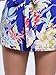 CHARLES RICHARDS CR Women's Floral V-neck 3/4 Sleeve Romper Playsuit