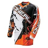 O'Neal Element Shocker Jersey (Black/Orange, Large)
