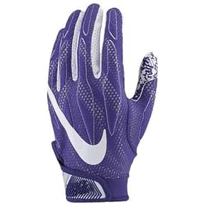 purple nike football gloves