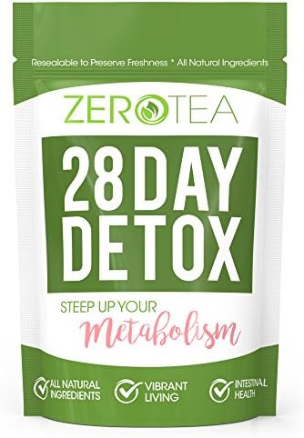 Zero Tea 28 Day Detox Tea, Weight Loss Tea, Teatox Herbal Tea For Cleanse