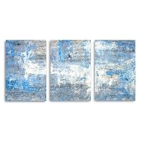 3 Piece Canvas Wall Art - Abstract Color - Canvas Prints Home Artwork Decoration for Living Room,Bedroom - 16