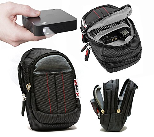 NavitechBlack Protective Portable Handheld Pocket Projector Carrying Case Compatible with Uvistar DLP Mini