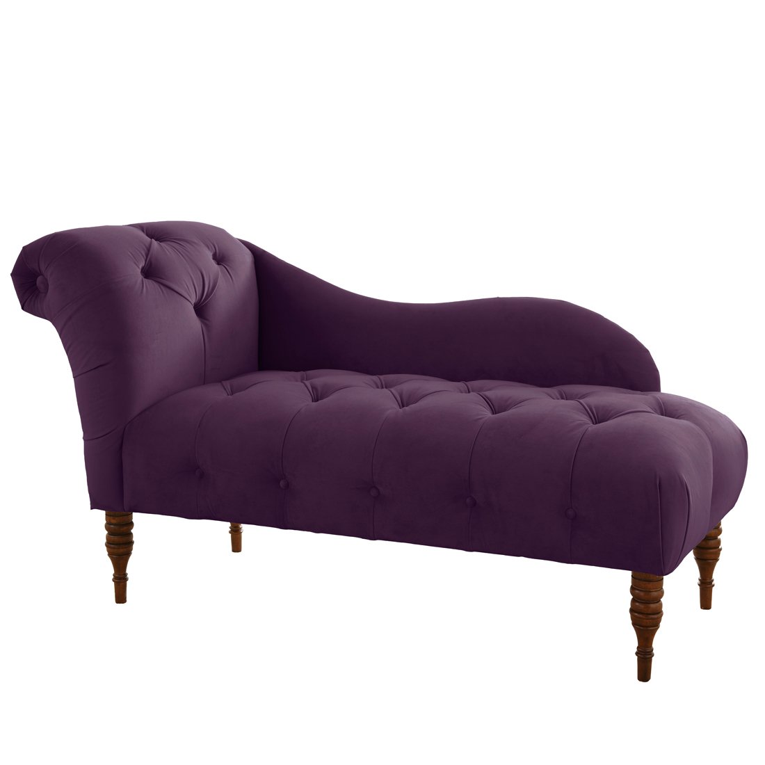 Skyline Furniture Tufted Fainting Sofa Velvet Aubergine Amazon
