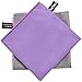 Your Choice 2 Pack Microfiber Travel Sports Camping Hiking Swim Workout Towels Ultra Compact Lightweight Fast Drying Towels Purple and Grey