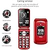 VOCA-Big-Button-Mobile-Phone-for-Elderly-V533-Unlocked-3G-Flip-Cell-Phone-Dual-Big-Screen-Predictive-Text-SOS-Button-Hearing-Aid-Compatible-Easy-to-Use-Senior-Citizen-Friendly-Red VOCA V533 Unlocked 3G Clamshell Big Button Mobile Phone for Seniors with HD Dual-Screen, SOS Button, Talking Keys and…