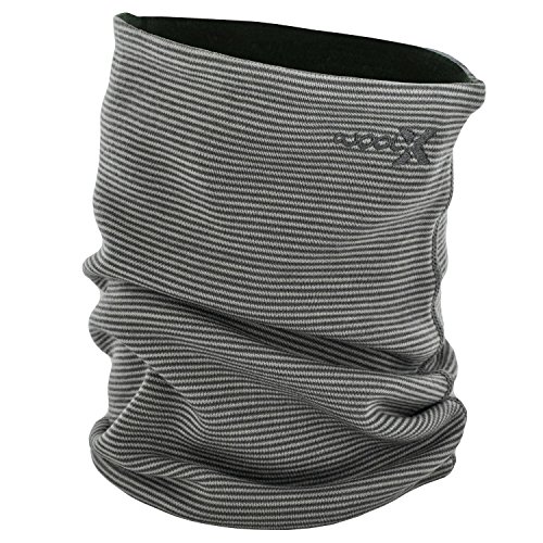 Woolx X501 Neck Gaiter OFA - Carbon Spruce Stripe
