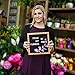 Wooden Black Aomoya Letter Board – with Stand, Brass Wall Hanger, Scissors, Bag, 300 White Letters and 10 Inch Sq. Oak Frame - for Instagram Bulletins, Family Messages, Kids Fun, Café Menus