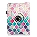 Fintie Rotating Case for iPad Mini 4-360 Degree Rotating Stand Case with Smart Cover Auto Sleep/Wake Feature for iPad Mini 4 (2015 Release), Moroccan Love