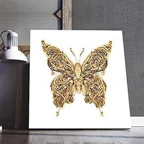 Canvas Wall Art Gold Abstract Painting Artwork...