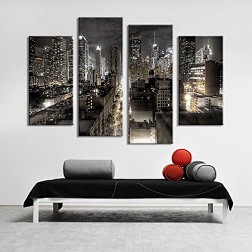 4Pcs/lot Modern Landscape Canvas Wall Art Print Oil Painting