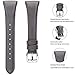 NANW Compatible Fitbit Charge 3 Bands, Slim Genuine Leather Wristband Replacement Accessories Strap for Women Men Compatible Fitbit Charge 3 / Charge 3 SE Small Large