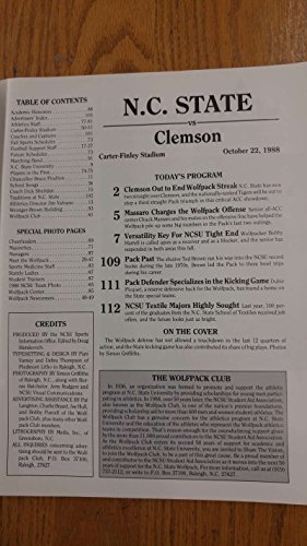 1 Clemson+Textile+Football+Vintage+Program