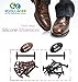 Koollaces No Tie Elastic Slip on Dress Shoelaces, Silicone Shoelaces Patented Anchor Type (16Pcs Black)