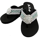 Western Peak Women's Aztec Design Full Rhinestones