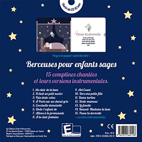 Berceuses Pour Enfants Sages 1cd Audio Amazoncouk - 