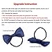 KOONY Baby Girls Bow Hair Tie Elastic Rubber Bands Ponytail Holder Mini Hair Accessories 20pc/set (Navy)