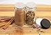 MT Dezign Glass Spice jars 12 bottles with Black Lids and 18 Shaker Tops with Blank Labels