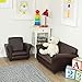 Melissa & Doug Child's Sofa - Coffee Faux Leather