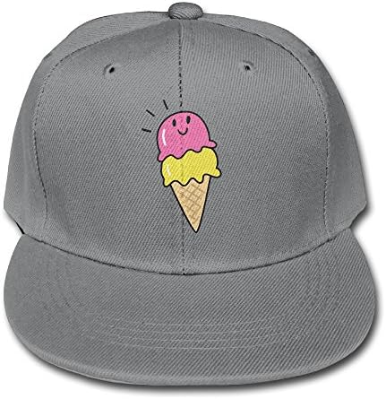 Liaobu Funny Ice Cream Kid Sunbonnet Caps Ash