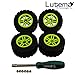 Lutema Hyp-R-Baja 2.4Ghz Baja King Complete Set of Color Wheels With Tires - Green