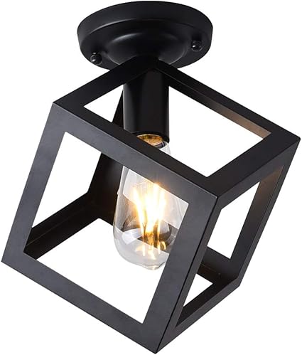modern black flush mount light