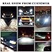 Chylay H3 LED Headlight Bulbs for Car Headlamp High Low Beam & Fog Light, 72W 8000LM 6500K White Aluminum Housing & Turbo Cooling -2 Yr Warranty