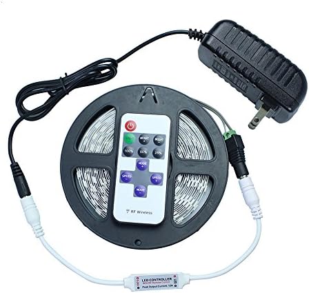 KPBOTL White 5630 Led Strip With Controller and Power Supply 5M 300led DC12V Flexible Strip Light Not Waterproof Ribbon