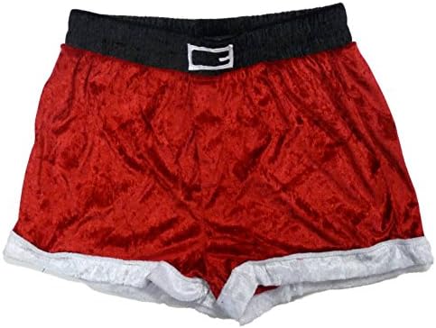 Max Deco Red Velvet Santa Claus Boxers Holiday Boxer Shorts