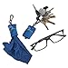 2 Microfiber Eyeglasses Hermit Cleaning Cloth Keychain Glasses Camera Smartphone