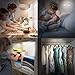 OxyLED Cabinet Lights Remote Control, Dimmable 10-LED Wireless Under Cabinet Lighting, Battery Operated Closet Light, LED Night Light Bar with Magnetic Strip for Closet, Cabinet, Wardrobe (3 Pack)