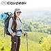 Equipeak Nordic Walking Poles for Women & Men - Aluminum Foldable Hiking Poles with Cork & Eva Handle Grip for Balance Support, Collapsible Walking Sticks for Travel, Adjustable Folding Trekking Pole