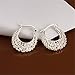 NYKKOLA HOT New Jewelry 925 Solid Silver Classic Hoop Stud Earrings